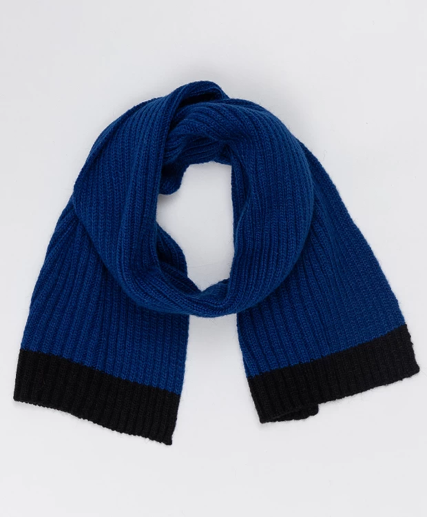Синий вязаный шарф Button Blue (One size)