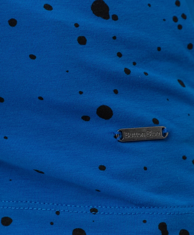 фото Синяя водолазка button blue (98)