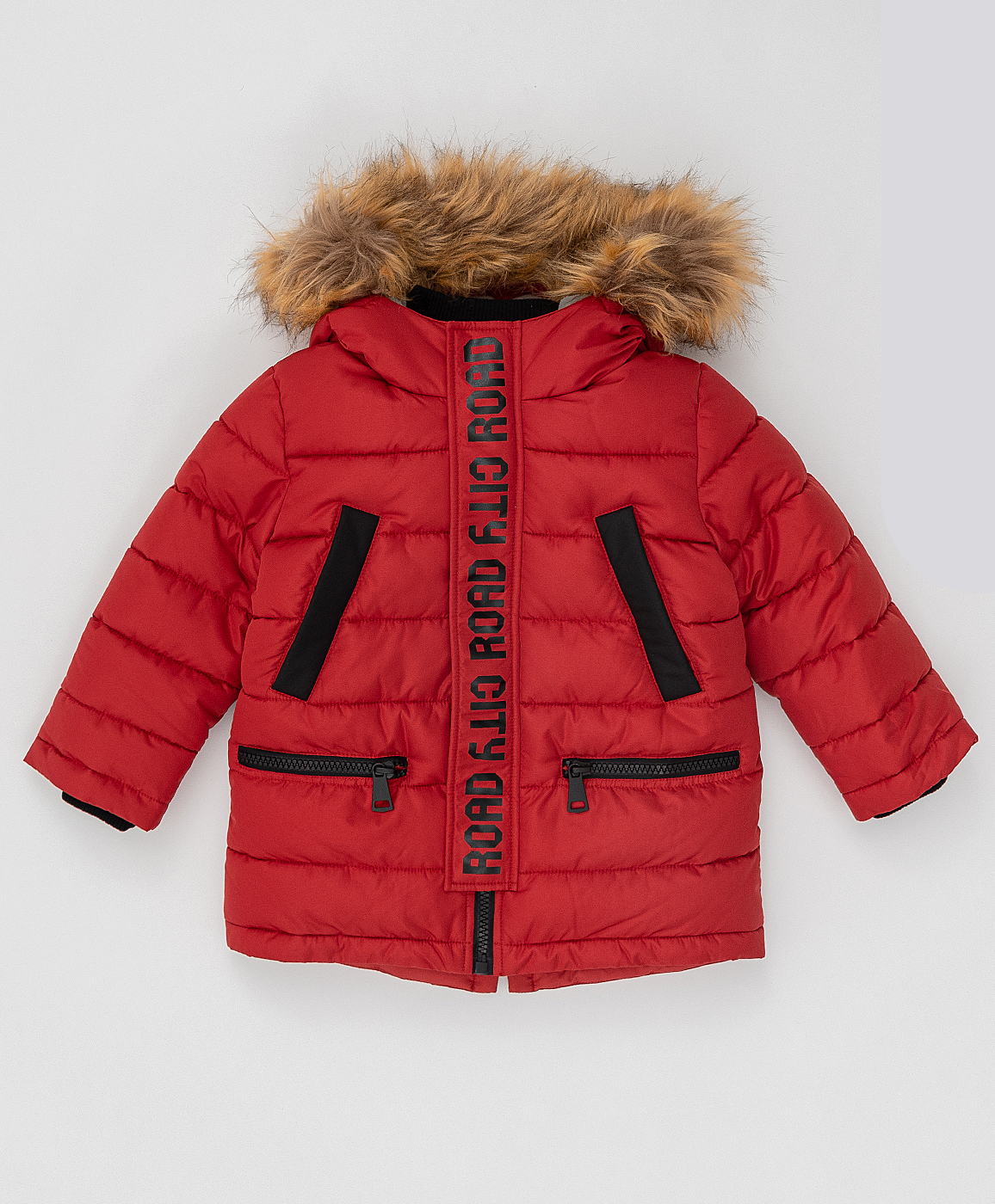 Красное зимнее пальто Button Blue 220BBBMC45013500, размер 122, цвет красный - фото 4