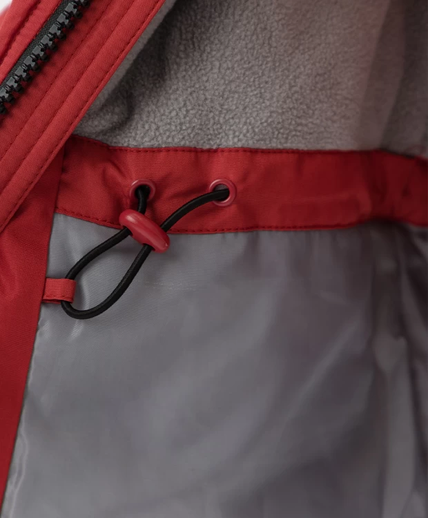 фото Красное зимнее пальто button blue (116)