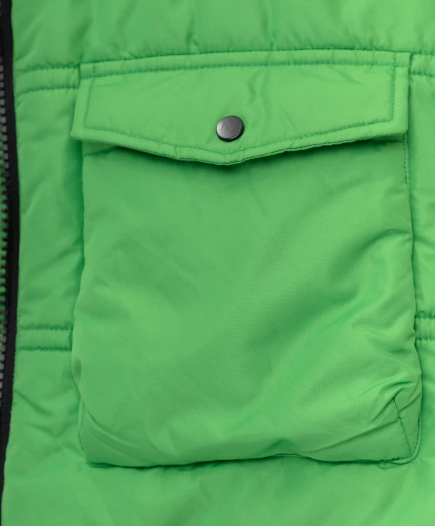 фото Пальто зимнее зеленое button blue (104)