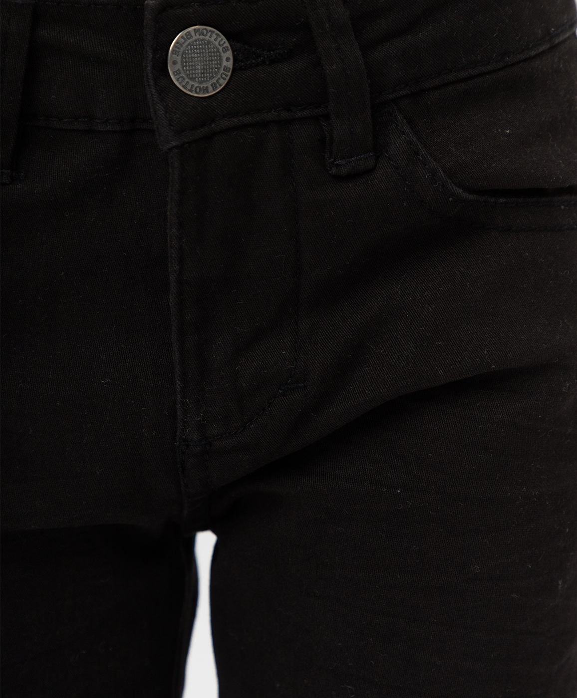 фото Черные твиловые брюки button blue