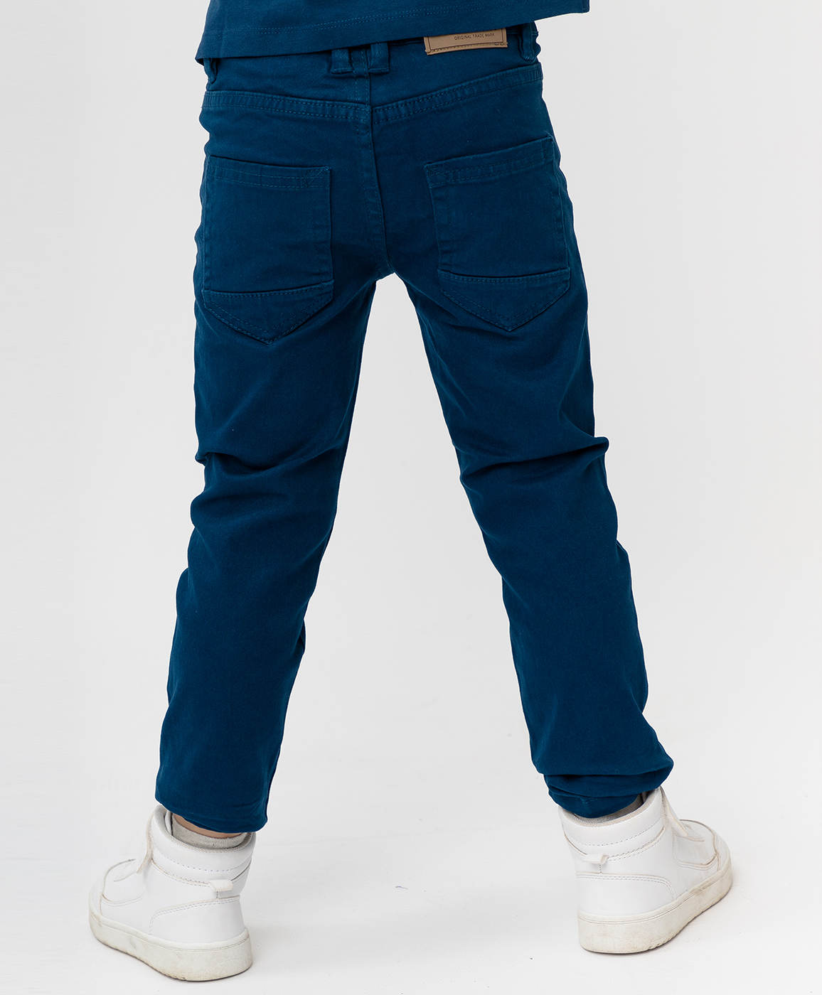 фото Синие твиловые брюки button blue