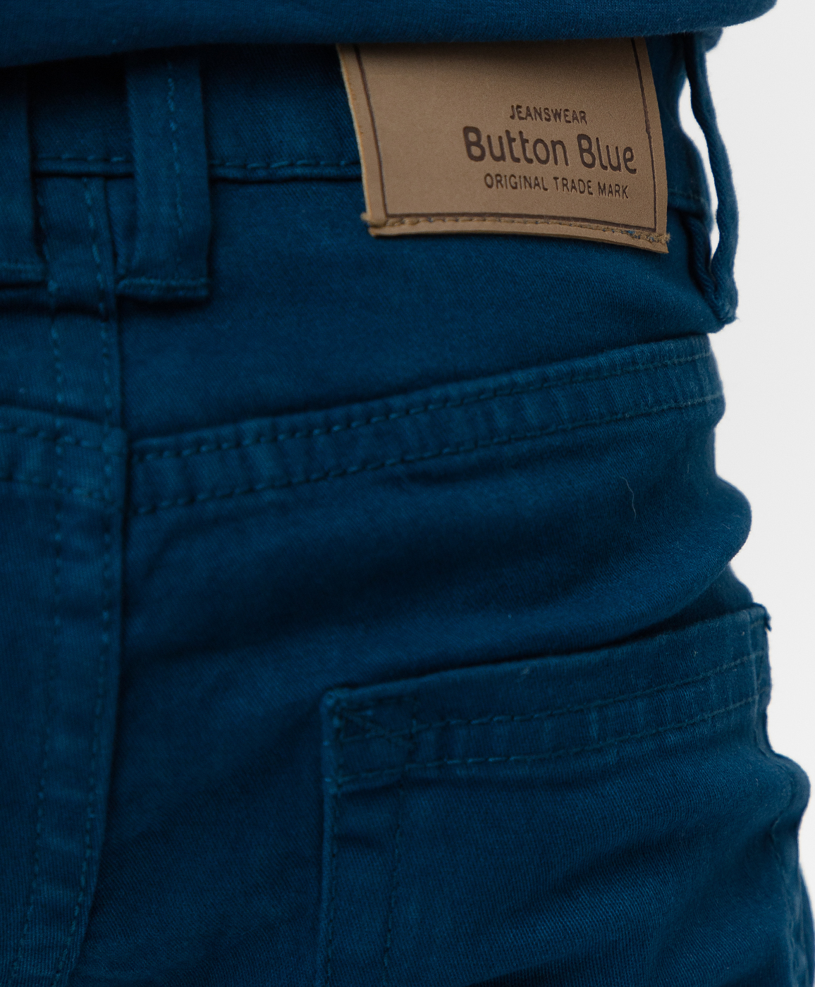 фото Синие твиловые брюки button blue
