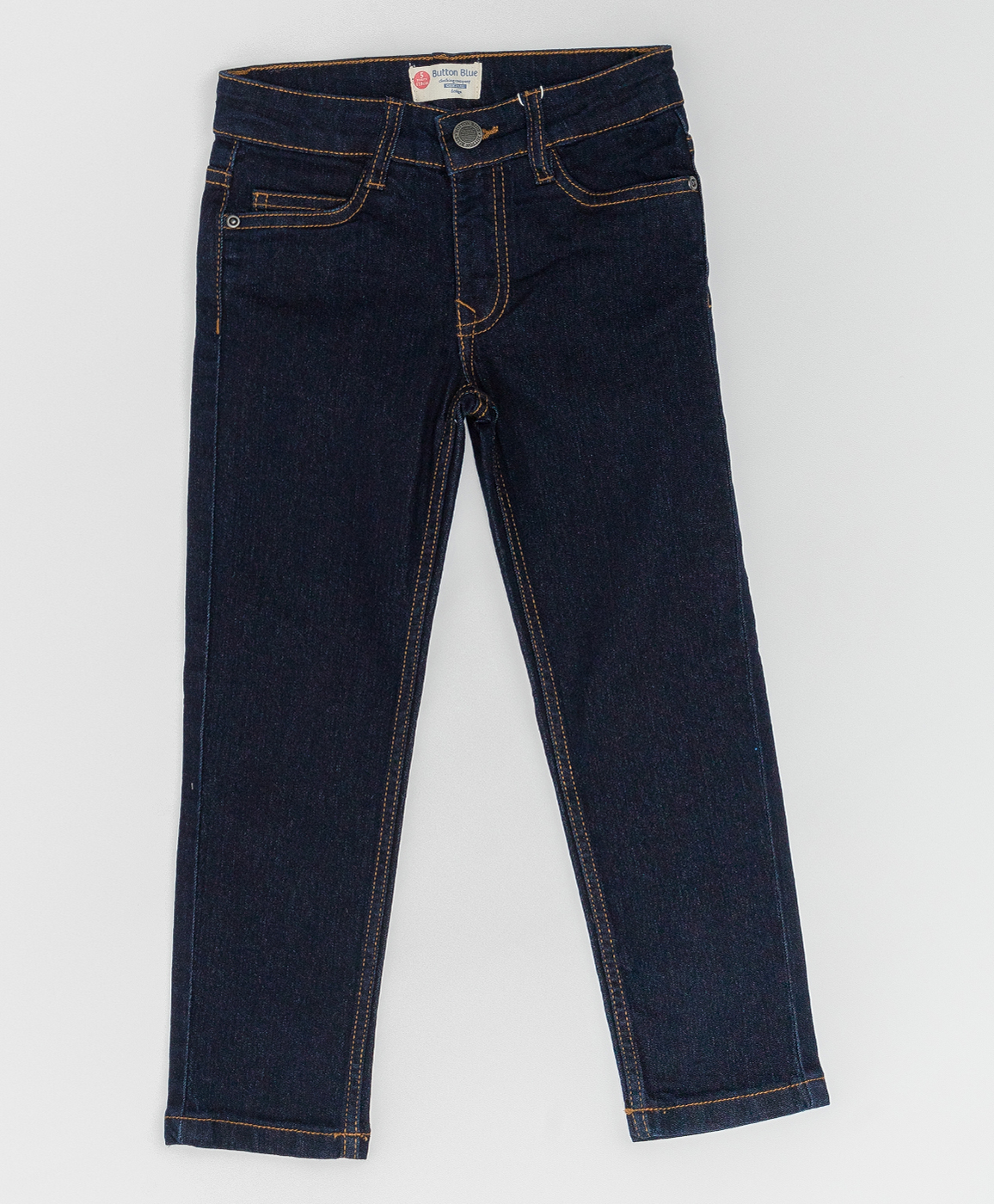 Синие джинсы Button Blue 220BBBMC6303D500, размер 110, цвет синий regular fit / прямые - фото 1