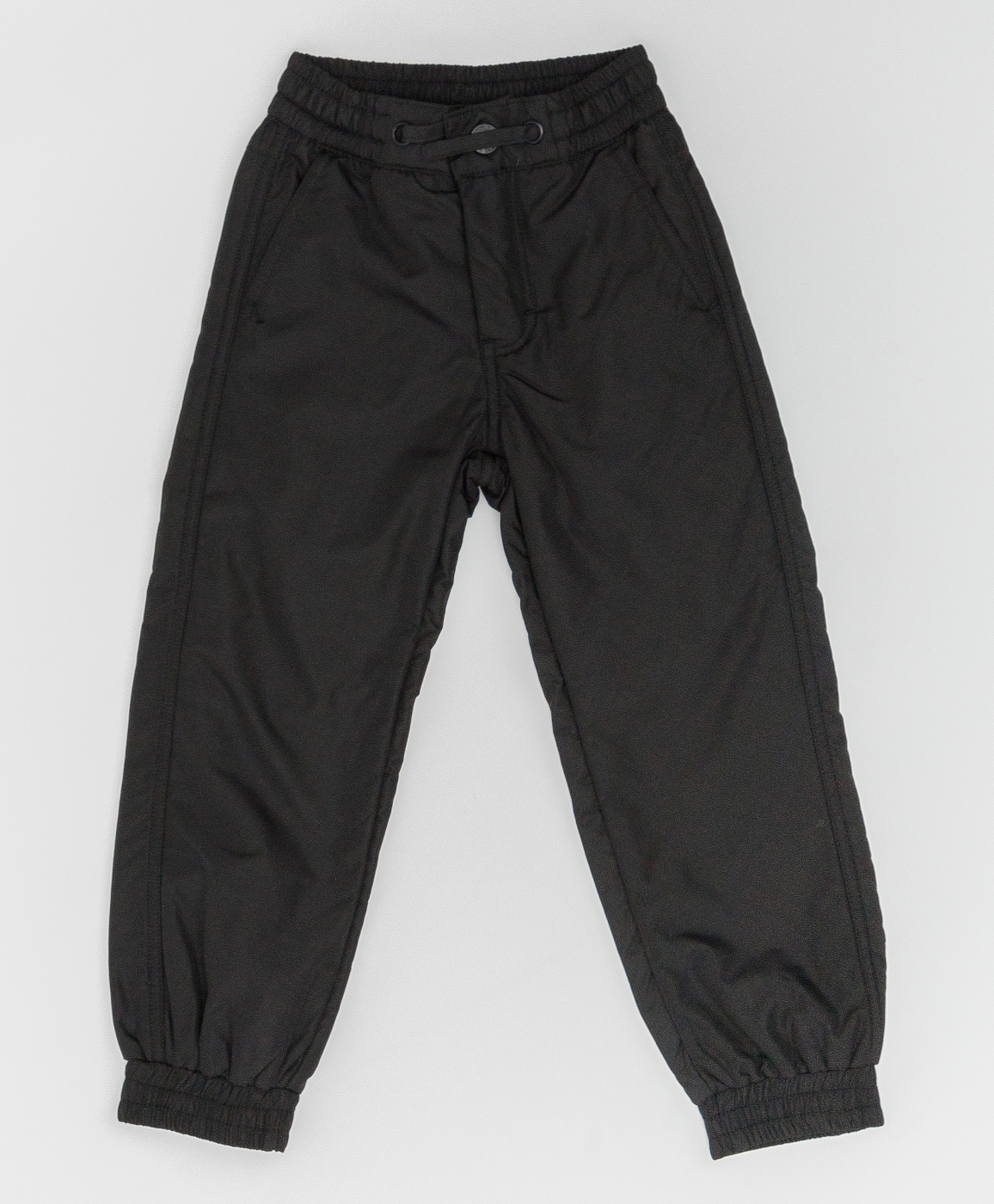 Черные демисезонные брюки Button Blue 220BBBMC64030800, размер 122, цвет черный regular fit / прямые - фото 1