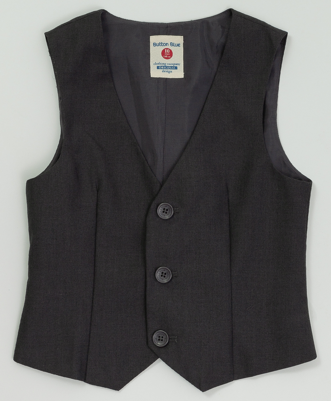 Купить 220BBBS47010100, Серый классический жилет Button Blue, серый, 152, Текстиль, Мужской, Демисезон, ШКОЛЬНАЯ ФОРМА 2020-2021 (shop: GulliverMarket Gulliver Market)
