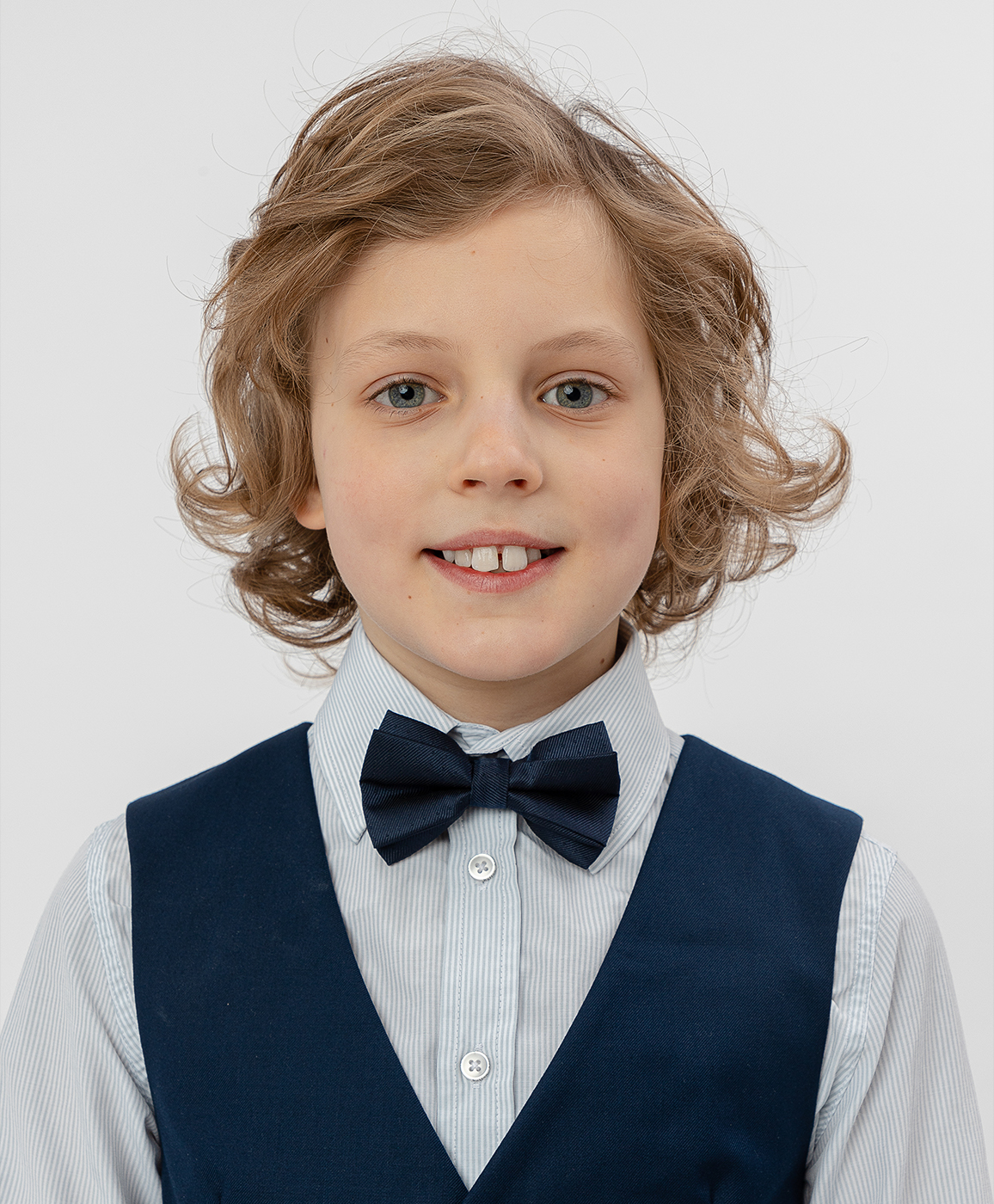 Синий галстук-бабочка Button Blue 220BBBX86011013, размер 122*170 - фото 1