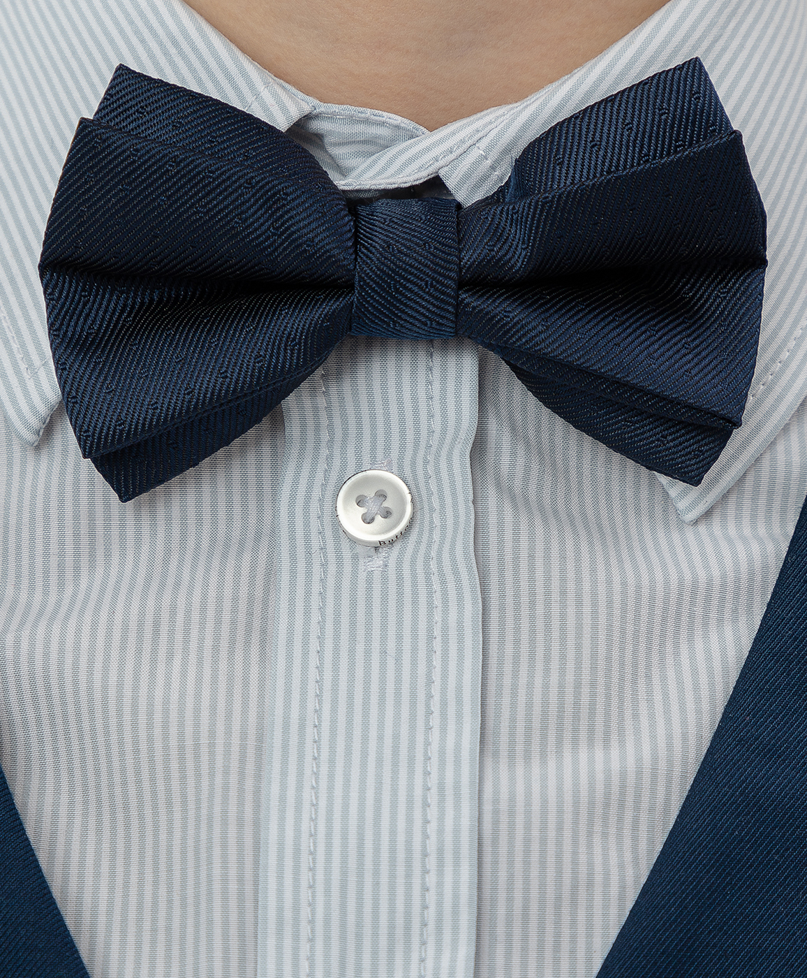 Синий галстук-бабочка Button Blue 220BBBX86011013, размер 122*170 - фото 2