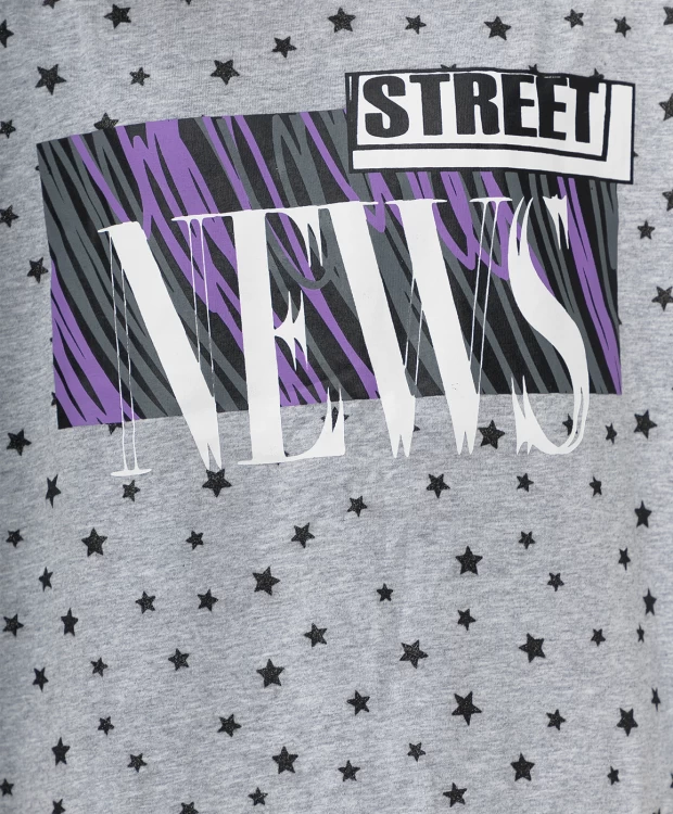 фото Серая футболка с принтом button blue (140)