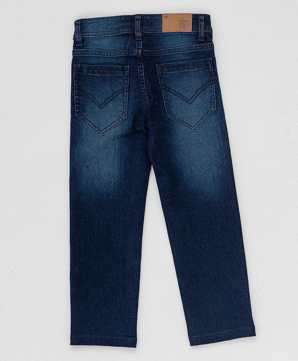 Синие прямые джинсы Button Blue 220BBGJC6302D500, размер 146, цвет синий regular fit / прямые - фото 2
