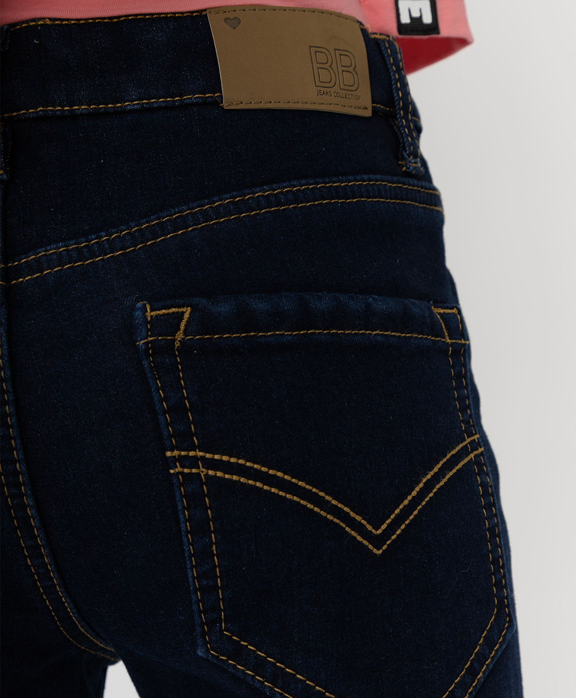 Синие утепленные джинсы Button Blue 220BBGJC6401D500, размер 140, цвет синий regular fit / прямые - фото 5