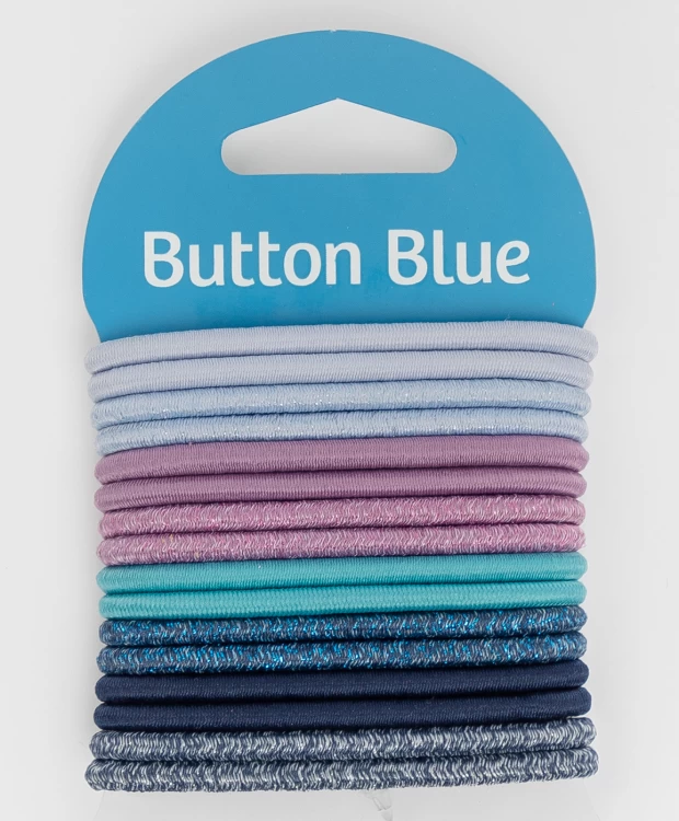 фото Набор резинок для волос button blue (без размера)