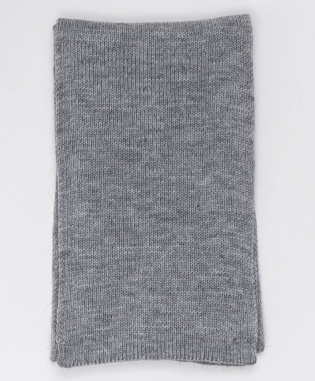 фото Серый вязаный шарф button blue (one size)