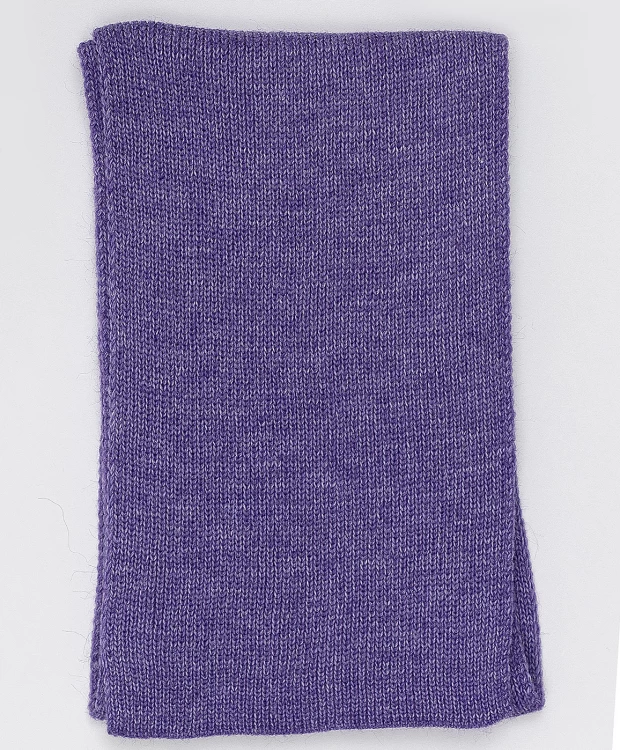 фото Сиреневый вязаный шарф button blue (160*22)