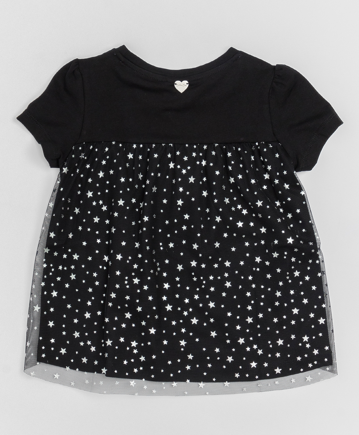 фото Черно-белая футболка с сеткой button blue