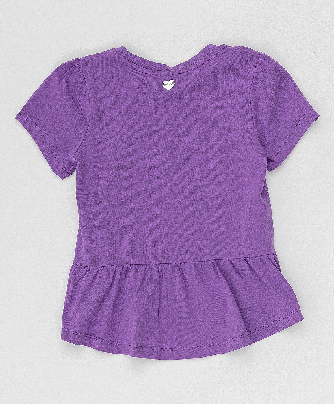 фото Сиреневая футболка с глиттером button blue