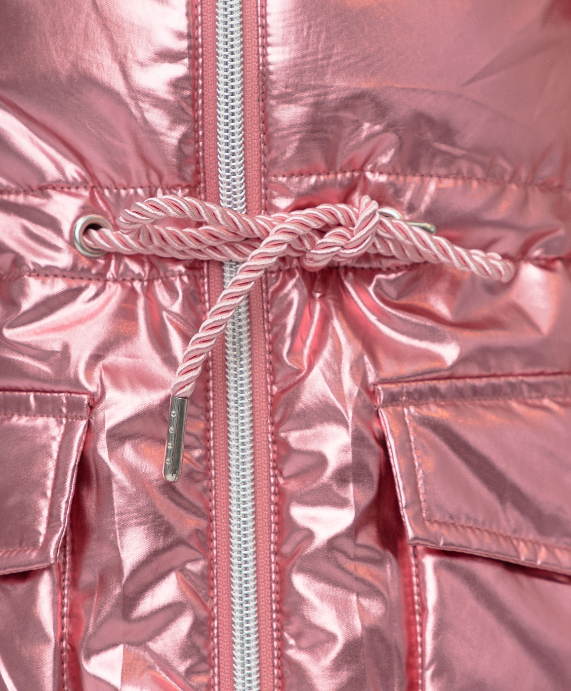 Розовое демисезонное пальто Button Blue 220BBGMC45011200, размер 116, цвет розовый - фото 5