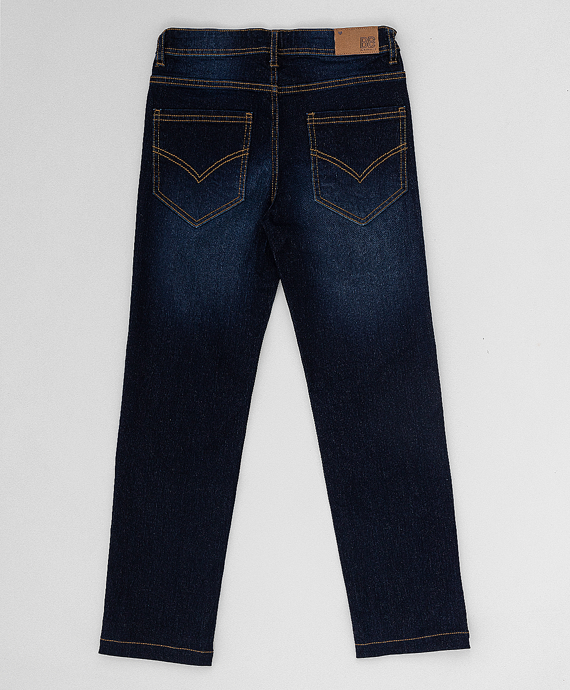 Темно-синие джинсы Button Blue 220BBGMC6302D500, размер 110, цвет синий regular fit / прямые - фото 4