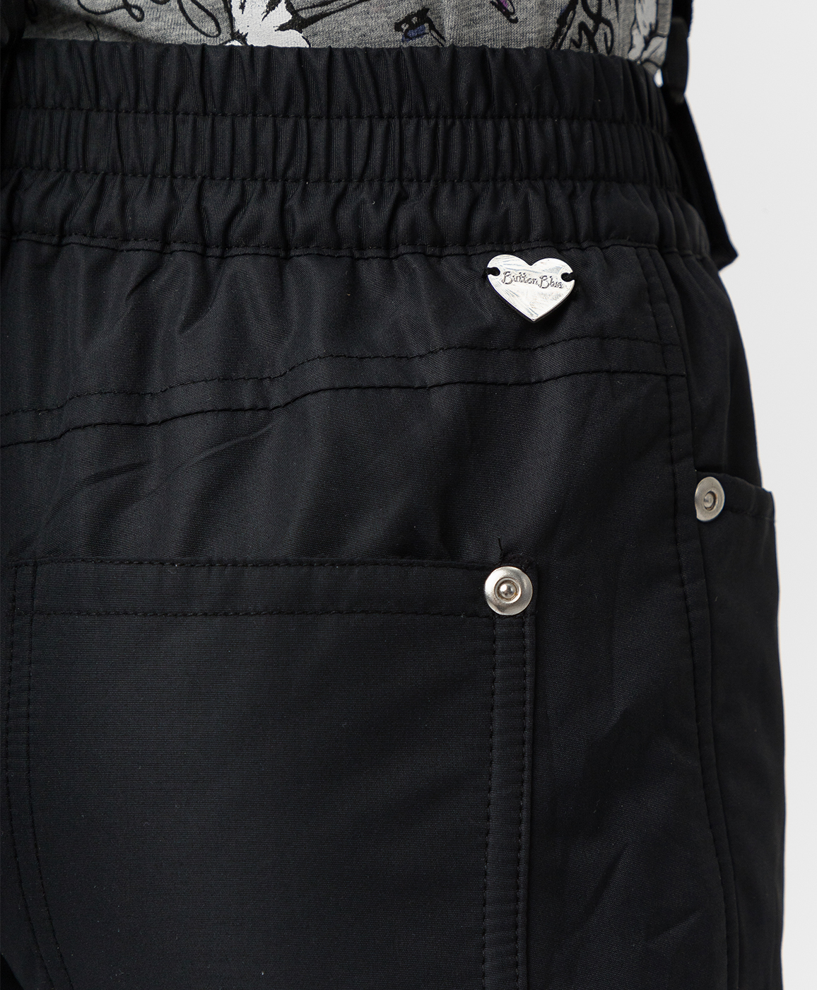 Утепленные черные брюки Button Blue 220BBGMC64020800, размер 98, цвет черный regular fit / прямые - фото 3
