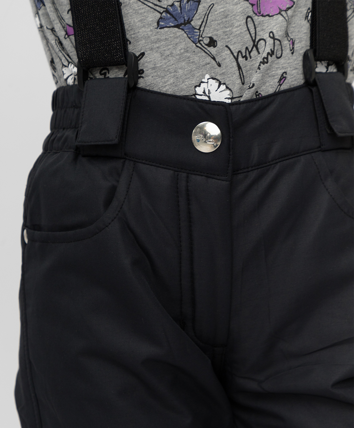 Утепленные черные брюки Button Blue 220BBGMC64020800, размер 98, цвет черный regular fit / прямые - фото 5