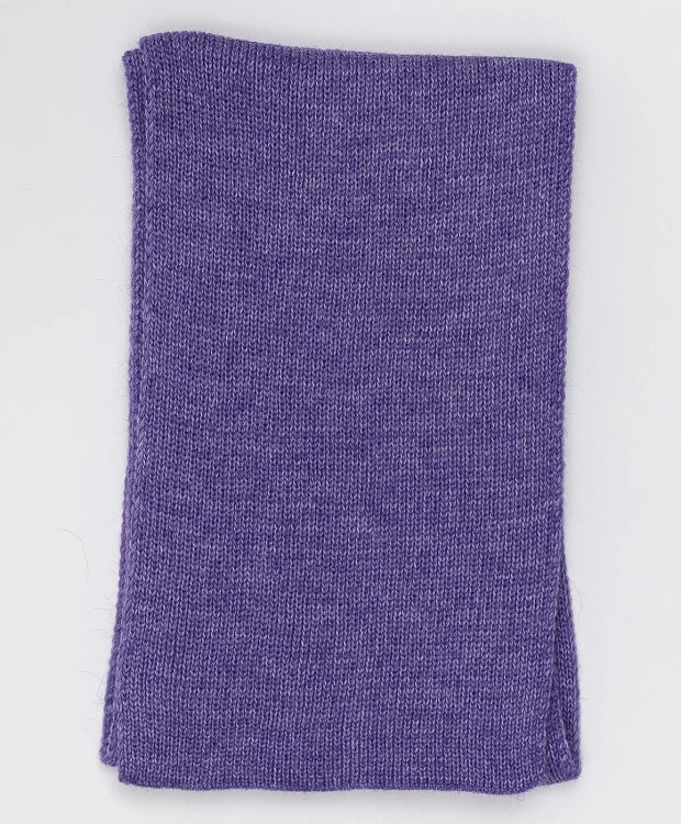 фото Сиреневый вязаный шарф button blue (130*20)
