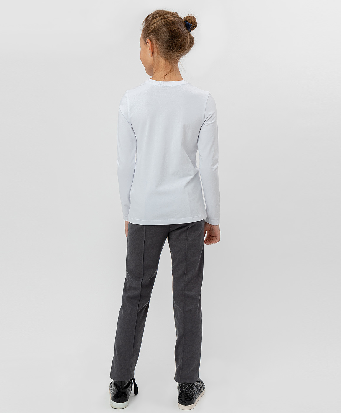 фото Белая футболка с глиттерным принтом button blue