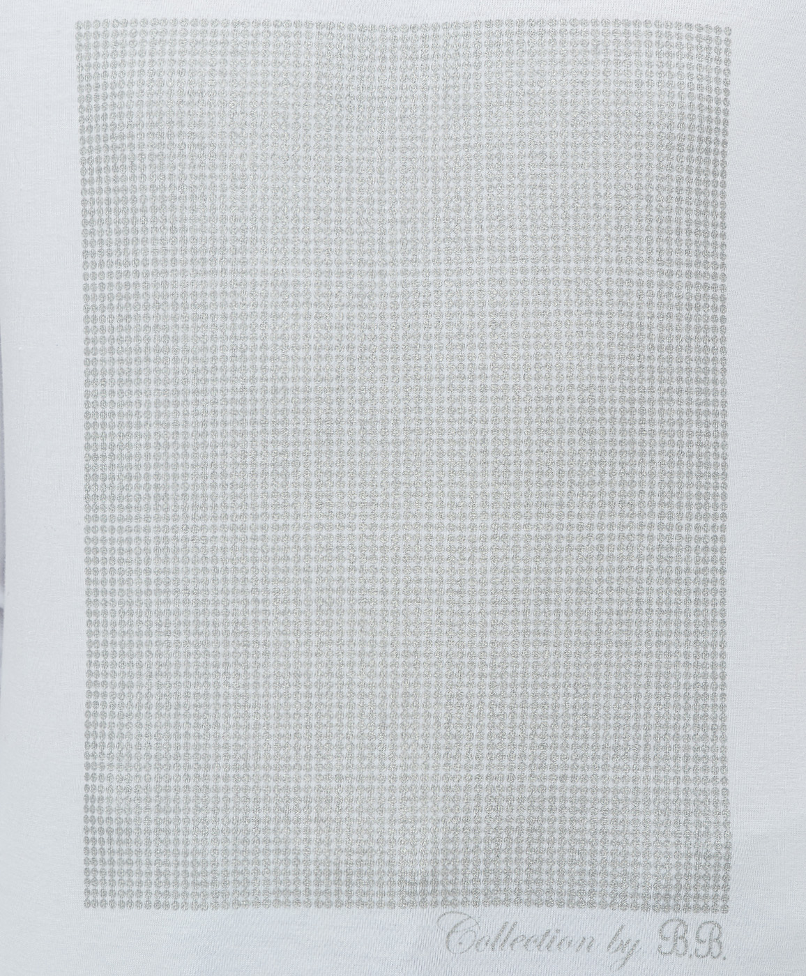 фото Белая футболка с глиттерным принтом button blue