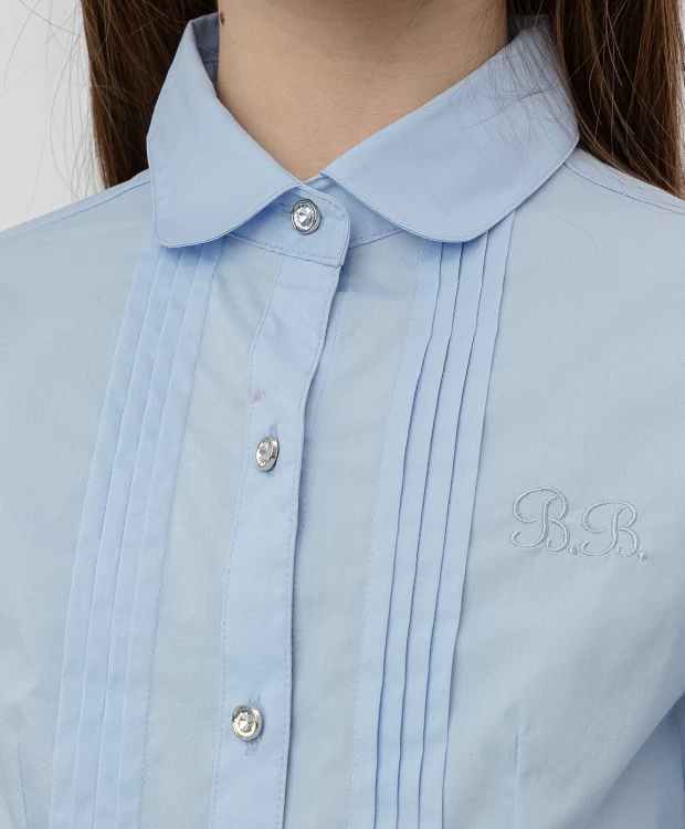 фото Голубая рубашка button blue (170)
