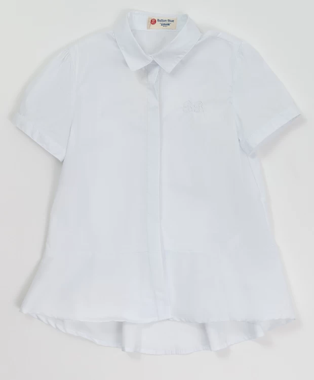 

Белая блузка с коротким рукавом Button Blue, Белый, Белая блузка с коротким рукавом Button Blue (146)