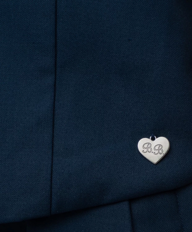 фото Синий классический жилет button blue (158)