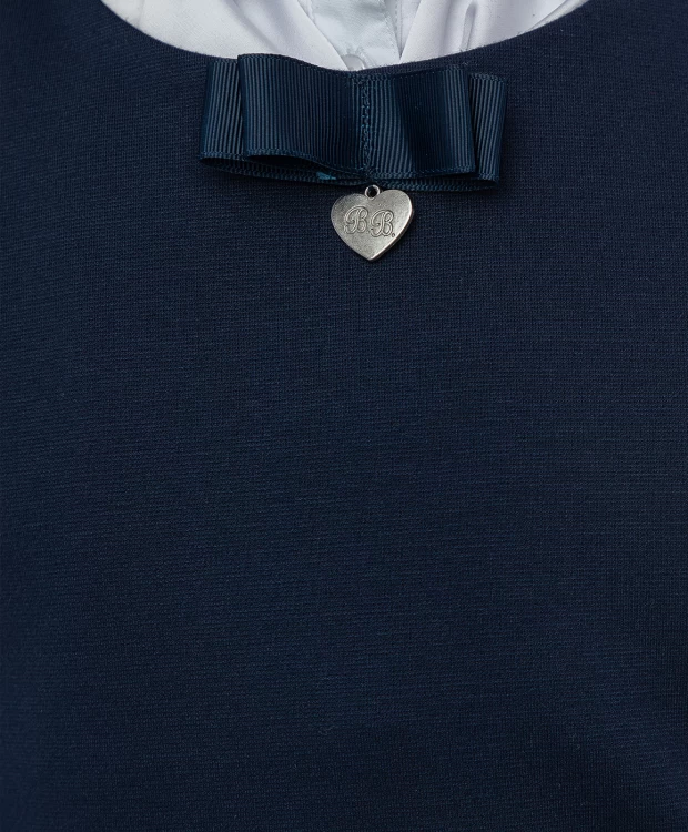 фото Синее трикотажное платье button blue (164)