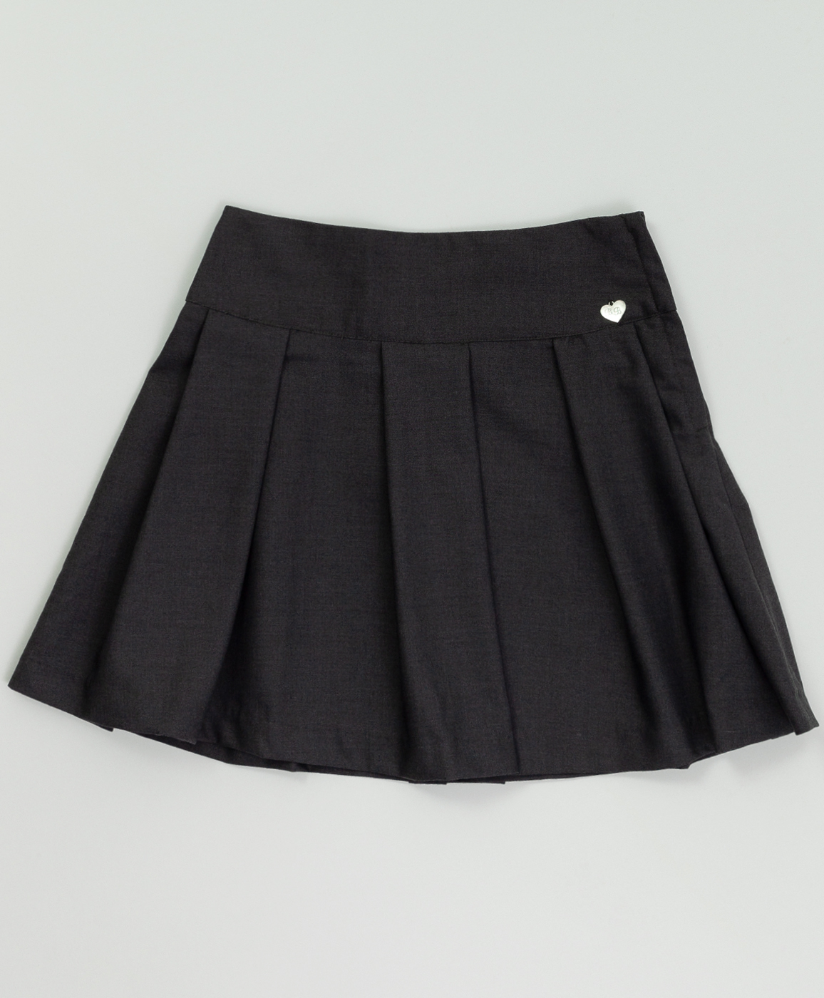 Серая юбка в складку Button Blue 220BBGS61030100, размер 170, цвет серый колокол - фото 1