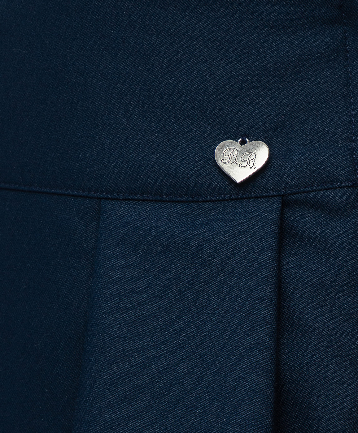 фото Синяя юбка в складку button blue