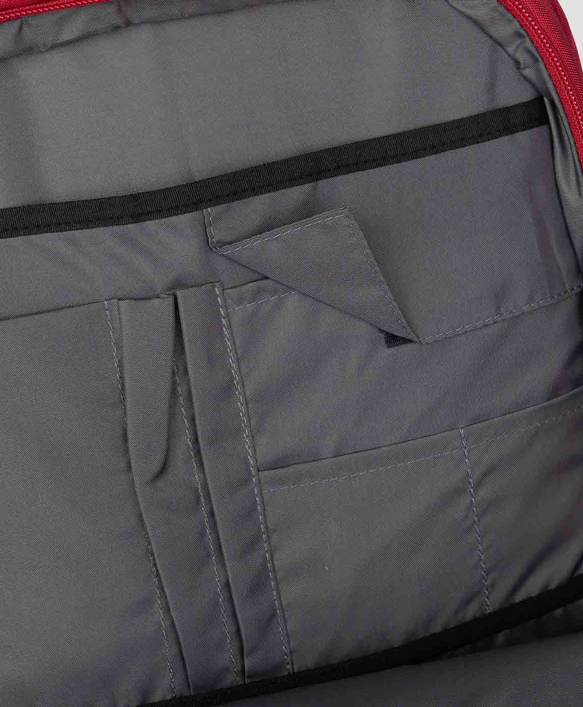 фото Красный рюкзак с плотной спинкой button blue