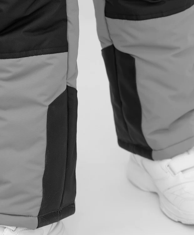 фото Брюки утепленные зимние серые button blue (98)