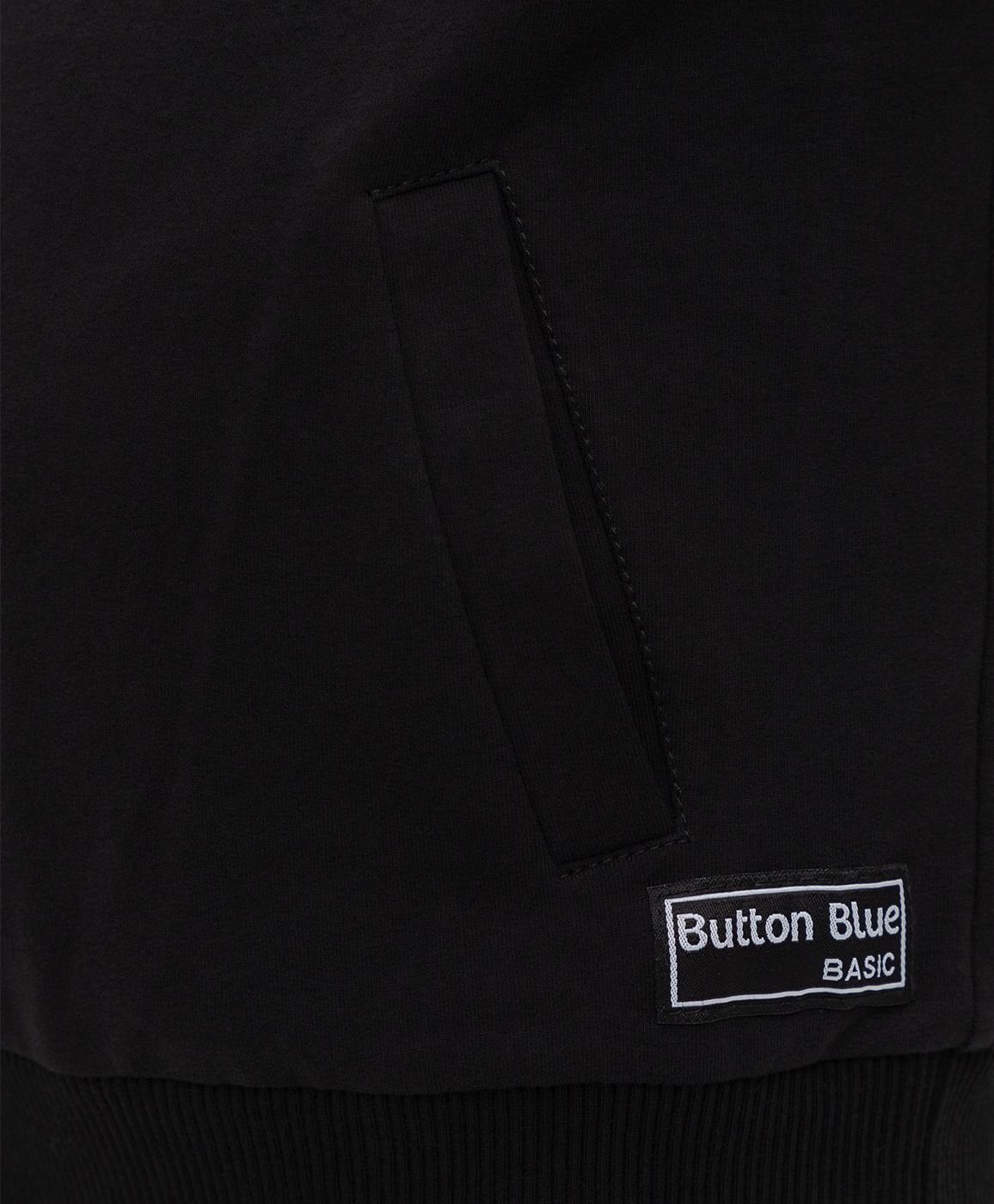 Толстовка с капюшоном черная Button Blue 221BBBB16020800, размер 158, цвет черный - фото 3