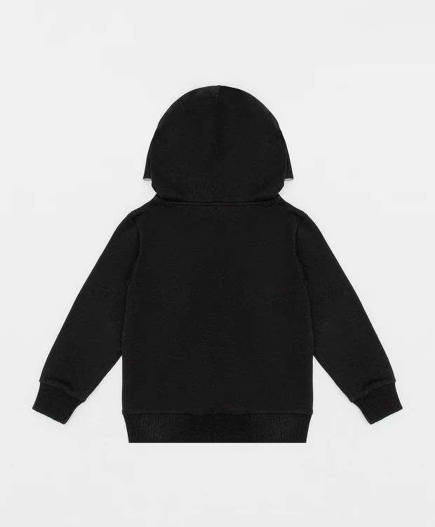 фото Толстовка с капюшоном черная button blue (116)