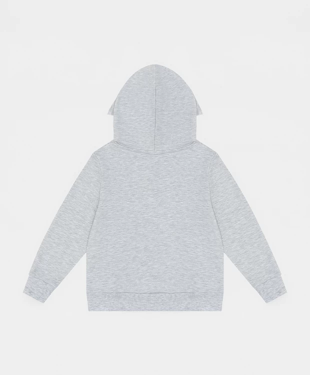 фото Толстовка с капюшоном серая button blue (152)