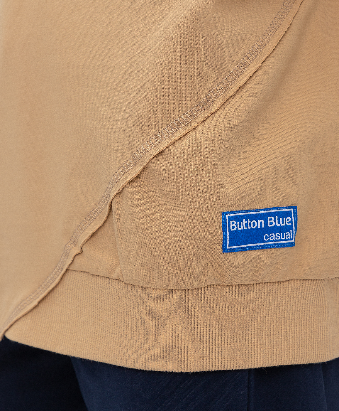 Толстовка с капюшоном коричневая Button Blue 221BBBJC16015000, размер 134, цвет коричневый - фото 4