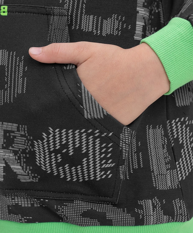 фото Толстовка на молнии из футера button blue (152)