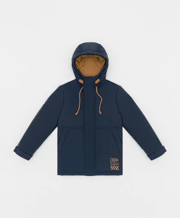 фото Куртка синяя демисезонная button blue (152)