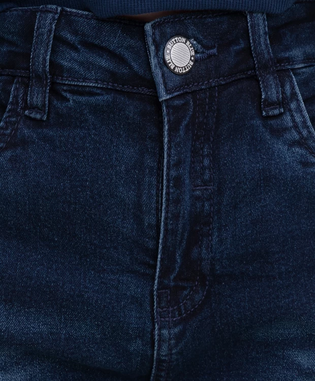 фото Джинсы утепленные button blue (152)