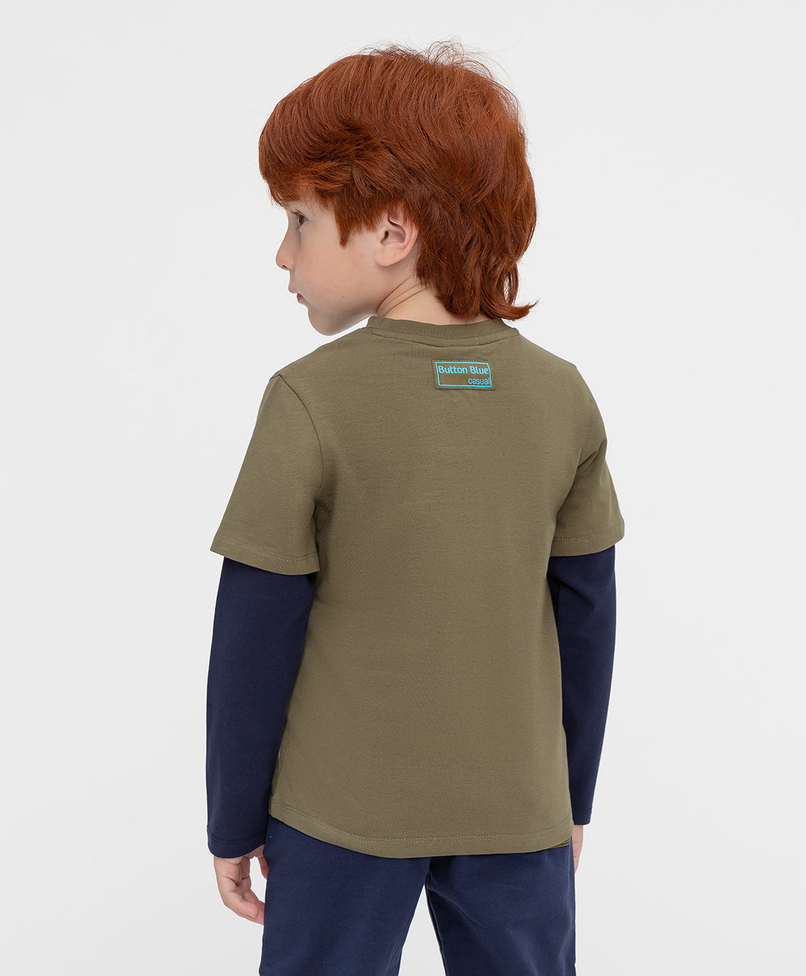 фото Футболка с длинным рукавом button blue