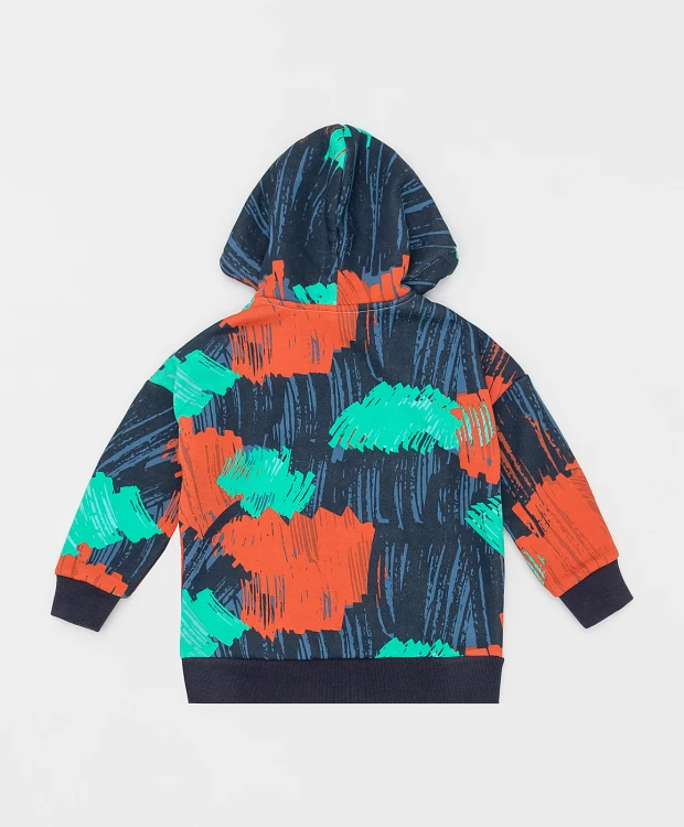 фото Толстовка с капюшоном с принтом button blue (104)