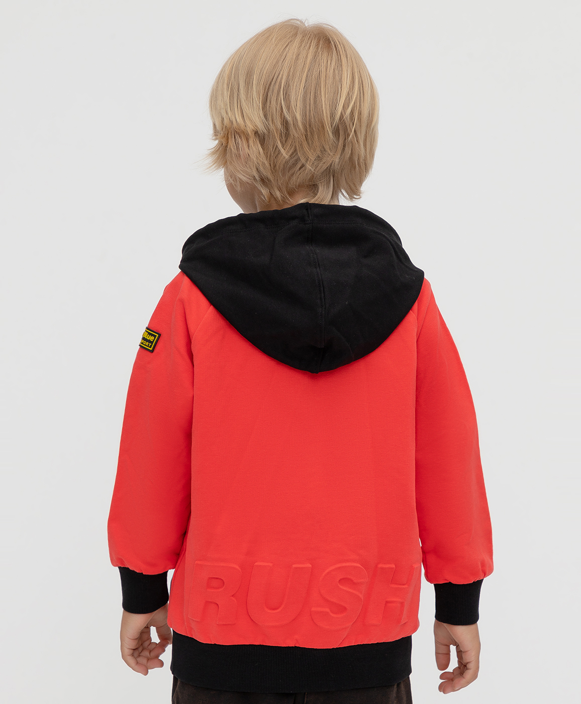 фото Толстовка на молнии с капюшоном button blue