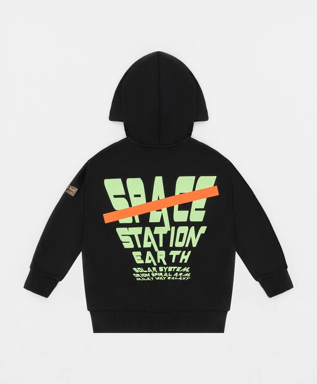 фото Толстовка на молнии с принтом button blue (104)