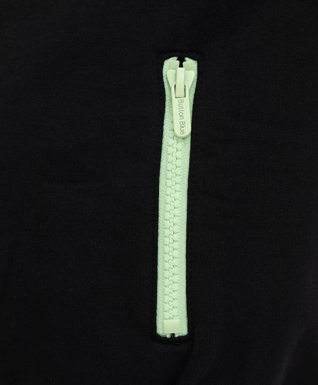 фото Толстовка на молнии с принтом button blue (104)