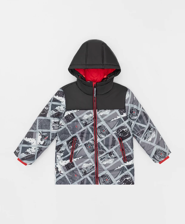 фото Куртка демисезонная с принтом button blue (104)