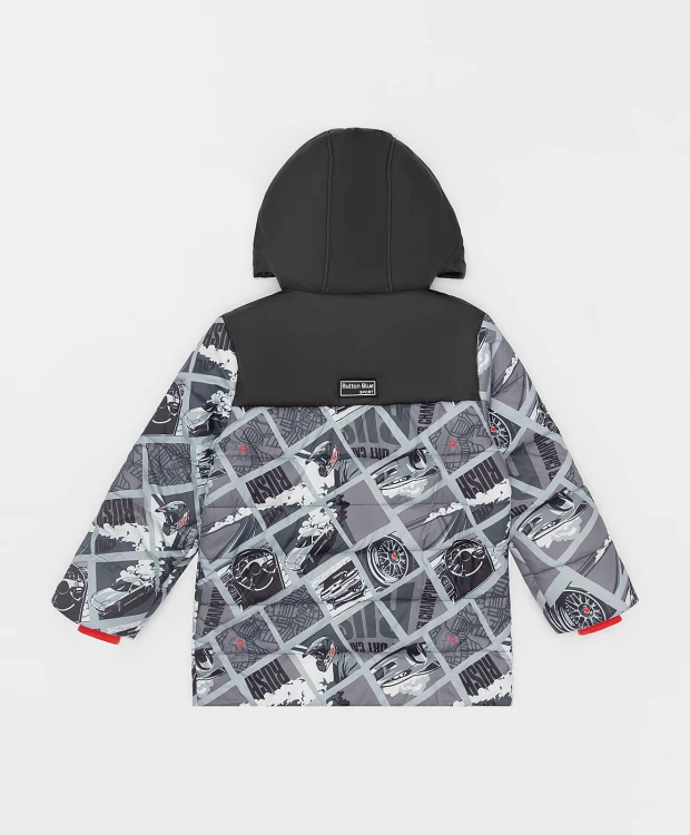 фото Куртка демисезонная с принтом button blue (104)